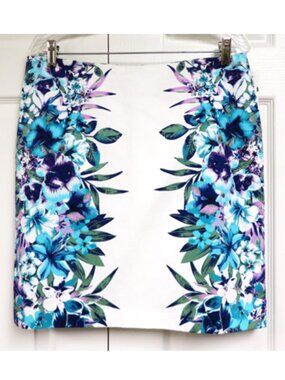 New! Roz & Ali Floral Pencil Skirt 12P